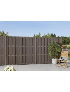 المبارزة التقليدية wpc Alu Slat B جوفاء 115X10mm لوحة سياج خاصة للحديقة بالجملة