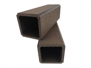 Wpc Pergola et garde-corps balcon creux colonne carrée bois plastique Composite poteau étanche WPC main courante poteau de jardin