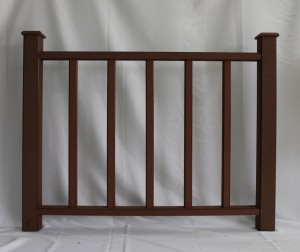 Wpc Pergola et garde-corps balcon creux colonne carrée bois plastique Composite poteau étanche WPC main courante poteau de jardin