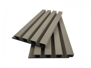 Venta caliente revestimiento de pared Wpc hueco 4 agujeros cuadrados 170x26mm multicolor fibra de madera de alta calidad HDPE impermeable para decoración exterior