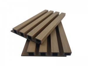 Venta caliente revestimiento de pared Wpc hueco 4 agujeros cuadrados 170x26mm multicolor fibra de madera de alta calidad HDPE impermeable para decoración exterior