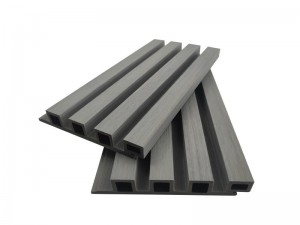 Venta caliente revestimiento de pared Wpc hueco 4 agujeros cuadrados 170x26mm multicolor fibra de madera de alta calidad HDPE impermeable para decoración exterior