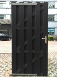 المبارزة التقليدية wpc Alu Slat B جوفاء 115X10mm لوحة سياج خاصة للحديقة بالجملة
