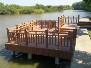 Wpc Pergola et garde-corps balcon creux colonne carrée bois plastique Composite poteau étanche WPC main courante poteau de jardin