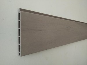 Hot Koop Co-extrusie DIY hekwerk scherm hol 5 vierkante gaten 151x20mm natuurlijke uitstraling weerbestendig voor buitendecoratie