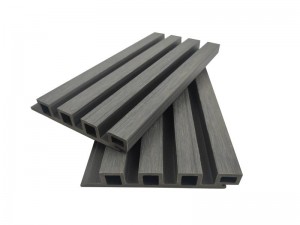 Venta caliente revestimiento de pared Wpc hueco 4 agujeros cuadrados 170x26mm multicolor fibra de madera de alta calidad HDPE impermeable para decoración exterior