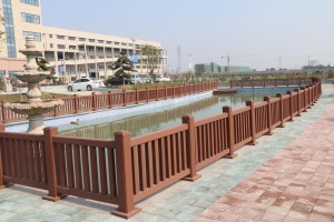 Wpc Pergola et garde-corps balcon creux colonne carrée bois plastique Composite poteau étanche WPC main courante poteau de jardin