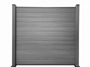 Hot Koop Co-extrusie DIY hekwerk scherm hol 5 vierkante gaten 151x20mm natuurlijke uitstraling weerbestendig voor buitendecoratie