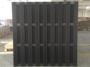 المبارزة التقليدية wpc Alu Slat B جوفاء 115X10mm لوحة سياج خاصة للحديقة بالجملة